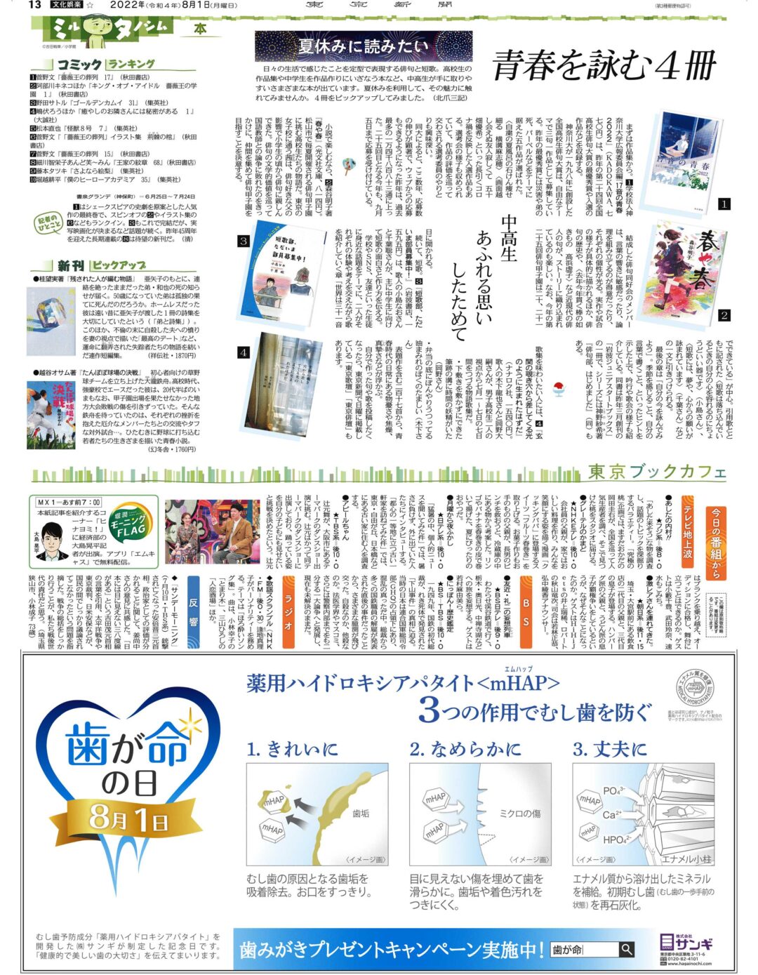 8月1日歯が命の日
